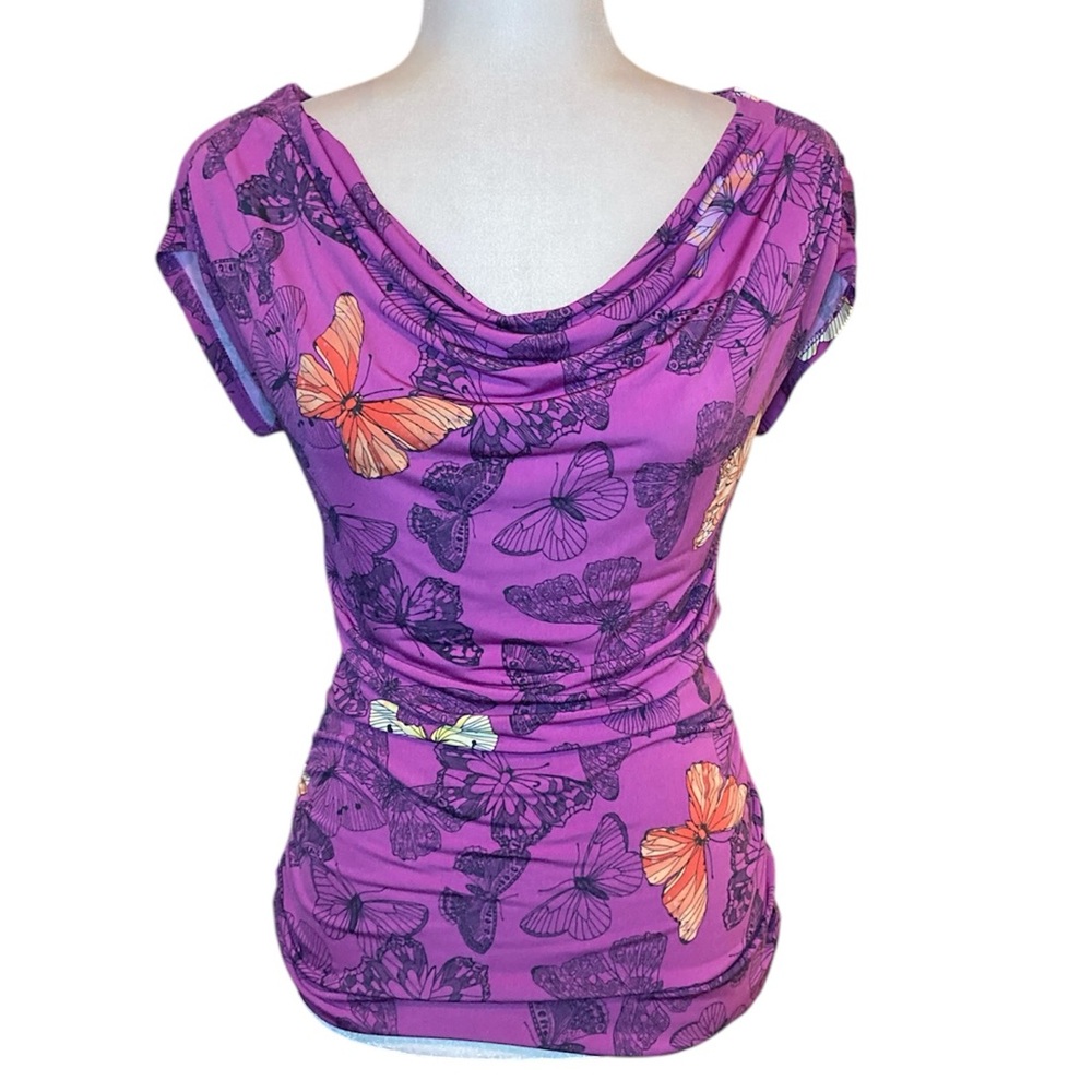 New York & Co butterfly blouse